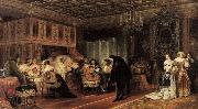 Paul Delaroche Cardinal Mazarin-s Last Sickness France oil painting artist
